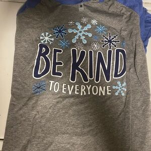 Three quarter sleeve shirt next level apparel